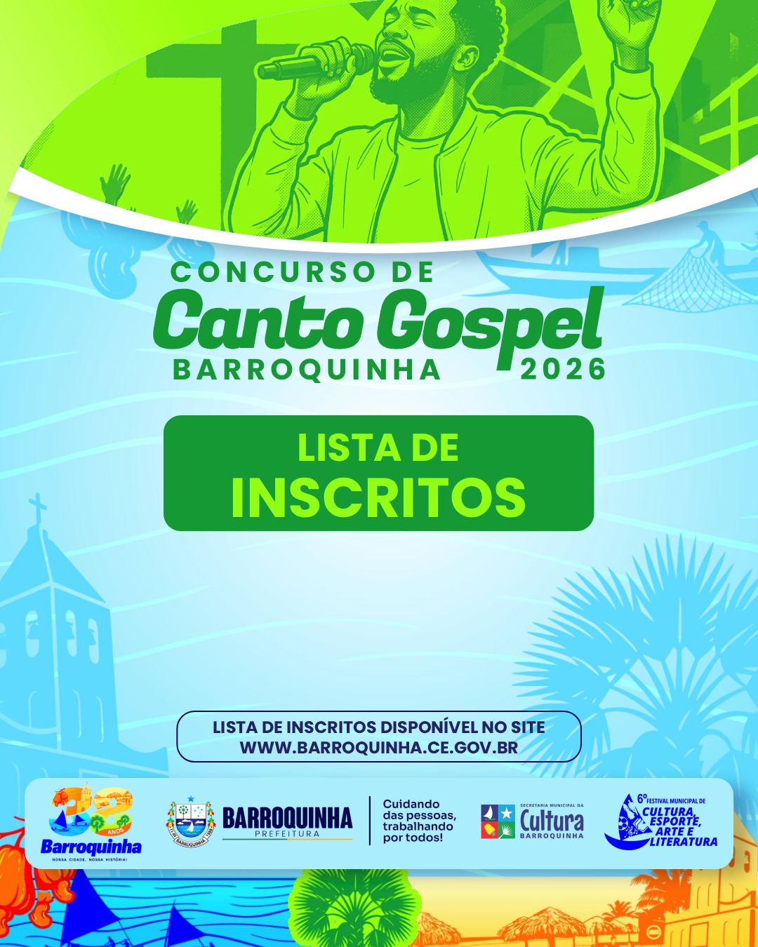 CONCURSO DE CANTO GOSPEL DE BARROQUINHA 2026